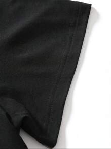 Tricou casual pentru femei cu mânecă scurtă și guler rotund mic