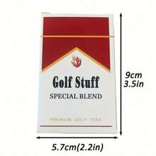 12pcs Creative Golf Spikes, Unique Cigarette Box Design, High Quality Golf Spikes, Golf Accessories