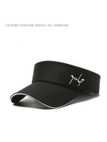 遮阳户外简约休闲帽，中性时尚遮阳帽，高尔夫印花，帽子加宽帽檐遮阳上衣，高尔夫帽，运动帽，夏季马拉松棒球帽，遮阳帽休闲，休闲，时尚，简约，旅行和户外。