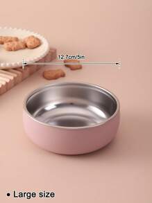 2PCS Personalized Customization Name Children Feeding Bowl With Silicone Sleeve Inner Stainless Steel Self Feeding Tableware Print On Demand Children Essentials