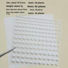 Pearl Diamond Stickers Nail Art Stickers Fake Nose Piercings Face Rhinestones Colorful Face Stickers Accessories For Hair