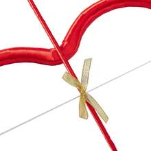 Juego de 2 piezas de arco y flecha de Cupido para Halloween, San Valentín, accesorios de disfraz para mujeres y niñas. - Gran Rojo - Ver 6