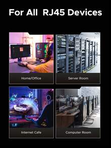 UGREEN CAT8 屏蔽以太网电缆黑色 F/FTP 30AWG 纯铜 40Gbps 2000MHz 高速网络电缆低延迟游戏以太网电缆 - 灰色 - 查看 10