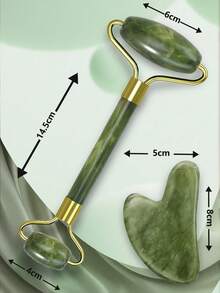 Gua Sha & Jade Roller Facial Tools Face Roller And Gua Sha Set For Puffiness And Redness Reducing Skin Care Routine, Self Care Gift For Men Women,Beauty,Skin Care Products,Spa,Self Care,Skin Care Tools,Face Care,Esthetician Supplies,Massage,Face Massage Tool,Face Roller - Multicolor - View 4