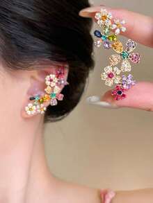 1 chiếc vòng cổ hoa sang trọng, vòng cổ hoa đính đá 3D nhiều màu, thích hợp làm trang phục hàng ngày cho phụ nữ, quà tặng ngày lễ tình nhân, quà kỷ niệm, tiệc tùng, tụ họp và những dịp đặc biệt - Nhiều màu - Xem 11