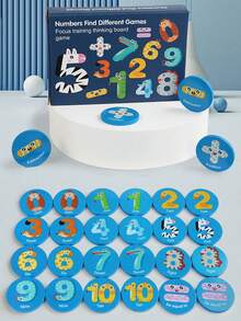 儿童恐龙记忆游戏，木制配对拼图，用于认知发展、注意力和记忆力训练的益智玩具，混合颜色套装