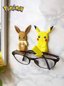 pokemon Creative Cartoon Anime Pokemon Non-Marking Adhesive Hanger Hooks, Flexible Soft Gel Pikachu Style