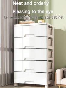 加厚收纳柜，塑料梳妆台收纳盒，加高抽屉式儿童衣柜女士收纳整理器旅行必需品返校宿舍收纳秋季装饰