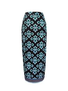 Autumn And Summer Popular New Hot Style Fashion Casual Vacation Style Light And Elegant Women's Versatile Slimming Going Out Home Travel And Formal Work The Best Choice Commuting Elegant Knitted Fabric All Over Print Long Pencil Skirt For Women,Fall Clothes For Women - 黑色 - 查看 3