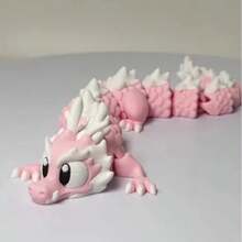 Estatua de dragón impresa en 3D, con articulaciones móviles, modelo de dragón de colección de escritorio, un regalo perfecto para la gente.