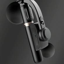 FANGTUOSI 手机视频稳定器蓝牙自拍杆三脚架云台稳定器适用于智能手机和相机直播垂直拍摄支架兼容 Android 手机适用于暑假、旅行 Vlog、直播、户外活动 Nan ActiveTrack - 黑色 - 查看 6