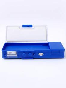 1pc Multifunctional Children Cartoon Stationery Box With Password Lock, High-Tech Smart Pencil Case, Automatic Double Layer Pen Bag, Surprising Gift For Girls