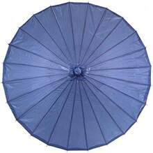 32-Inch Paper Parasol In Bulk 4-Pack Oriental Umbrella For Wedding, Party Favors, Summer Shade (Navy Blue) - Navy Blue - View 8