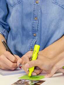 1 Pza Resaltador, 1pza Marcatextos Accent Sharpie Punta Cincel - Amarillo - Ver 2