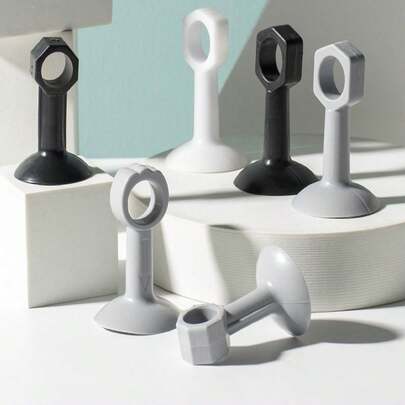 Silicone Door Handle Bumper Pad, Bathroom Door Shock Absorber, Wall Mounted Suction Cup Cushion, Quiet & Protective