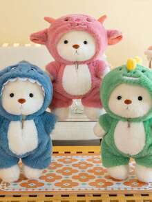 可爱铰接式泰迪熊毛绒玩具，柔软熊娃娃生日礼物，睡觉抱枕，送给亲人和朋友的母亲节礼物