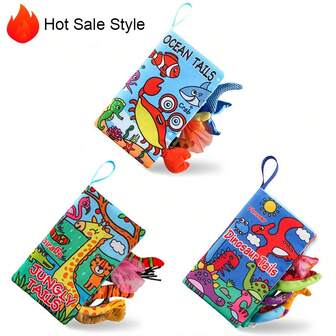 Libros blandos para bebés de 0 a 18 meses, libro de tela para bebés de alto contraste y tacto suave, libros de arruga de colores brillantes, rellenos de calcetines navideños, juguetes de tiempo de barriga para bebés, juguetes educativos sensoriales de viaje para el desarrollo temprano, mejores regalos de ducha para bebés de 0 a 6 meses niños y niñas, mejores juguetes interactivos de desarrollo temprano para bebés de 6 a 12 meses, regalos de Navidad