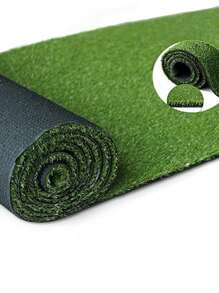 1pc Artificial Lawn, Realistic Indoor And Outdoor Garden Balcony Decoration Landscape Synthetic Fake Grass Pet Carpet