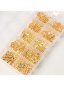 Set de 100/50 piezas de trenzado dorado mezclado, 50 elegantes aros/accesorios para el cabello de señoras y niñas del milenio