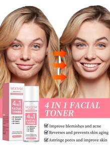 MOOYAM 120ml Tónico facial hidratante de niacinamida - Nutrición profunda con ácido hialurónico, vitamina C y E - Suave, reconfortante, firme, hidratante y blanqueador para mujeres, todo tipo de pieles, apto para viajes