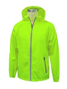 Men's Summer Lightweight Sun Protection Jacket With Reflective Zipper - Breathable Hooded Sun Protective Outerwear Suitable For Outdoor Activities - Green - View 2