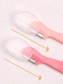 Set 10/5 buc. aparate de ras pentru sprâncene în culori asortate, instrumente de înfrumusețare pentru tuns sprâncene cu mâner drept, dispozitiv de epilare unisex din oțel inoxidabil cu capac protector, potrivit pentru începători pentru a evita zgârieturile faciale sau corporale