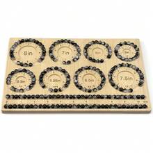 Bead Boards For Jewelry Making, Bamboo Beading Board For Jewelry Bracelet Making, Bracelet Bead Board, Bracelet Bead Board For Bracelet, Jewelry Making Supplies,Bracelet 5"To 8" - 手鍊-M - 查看 4