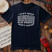 My Girlfriend Me Funny T-Shirt Print Short Sleeve T-Shirt T Shirt Black T Shirt Printed Short Sleeve T-Shirt For Summer Graphic Tees Graffiti Shirt Round Neck Oversized T Shirt Sleeve Casual T-Shirt, Street Hip Hop Style T-Shirt 100% Heavy Cotton All-Season Wear Individuality Unisex Top Gifts For Girlfriend Boyfriend - 黑色-10 - 查看 4