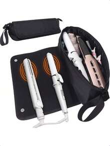 Hair Styling Tools Curling Iron Travel Organizer Bag, Hairdryer Pouch, Hair Clip & Straightener Storage, Essential For Home & Travel, Great Gift For Valentine's Day & Mother's Daytravel Essentials Vacation Summer Holiday Back To School School Stuff Bag For School Travel Bag For Women Makeup Bag For Travel