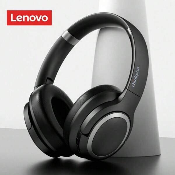 Lenovo سماعات رأس لاسلكية بتقنية بلوتوث إستريو ليونوفو TH40 للرياضة، جودة صوت HIFI، إلغاء الضوضاء الذكي، مع ميكروفون، التغليف الصيني