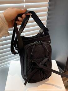 Crossbody Bag For Men, Versatile, Lightweight, Sports And Leisure, Water Bucket Bag, Neutral And Fashionable Water Bottle Bag, Commuting Bag, Cycling Bag, Simple Shoulder Bag, Mobile Phone Bag Side Bag