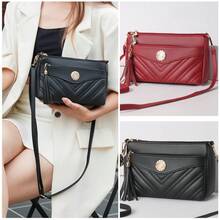 Women's Bags Made Of Soft Leather, New Mom Bags, Multi-Layered One-Shoulder Shoulder Bags For Middle-Aged, Small Square Bags
