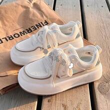 Women Sports Shoes - White Card-super Hot With Skirt and Mesh Shoes - View 7