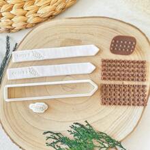 Polymer Clay Cutters For Herb And Vegetable Plant Markers - With Alphabet & Number Stamp Ideal For DIY Fruit, Flower, And Seed Labels, Herb Signs, Name Plates, Garden Tags. Essential Clay Tools For Garden Decoration