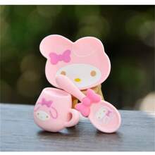 Sanrio 1 Sets Of 3pcs Sanleo Series Decorations, Diy Resin Cups, Plates, Spoons, Hair Accessories, Mobile Phone Shell Decoration Accessories, Unique Shape, Is The First Choice For Gifts, Rich Play, Suitable For Christmas, Valentine's Day Gifts, Collection, Decoration, Etc., Is The Best Gift For Women.