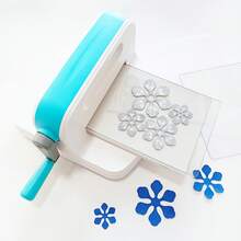 alinacutle 手动模切机和切割模具碳钢刀模DIY压花机手动，6英寸便携式切割机全套工具，适用于艺术工艺剪贴簿 - 精确切割，操作简便，是DIY工匠和初学者的理想选择