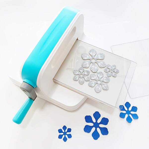alinacutle Manual Die Cutting Machine&Cutting Dies Carbon Steel Knife Mold DIY Embossing Machine Hand, 6inch Portable Cut Machines Full Kit Included, For Art Craft Scrapbooking - Precise Cutting, Easy Operation, Ideal For DIY Craftsmen And Beginners