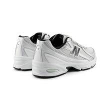 New Balance 轻质网眼透气休闲鞋 U740NW2，男女通用 - 白色/銀色-D - 查看 5