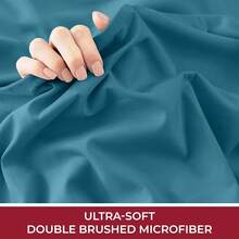 Mellanni King Fitted Sheet - Iconic Bedding Sheets With Up To 16 Inch Deep Pocket - Soft & Cooling - Fade & Stain Resistant - 1 PC (King, Light Blue) - 綠色 - 查看 6