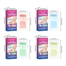 30 tiras de cera depilatoria - Adecuadas para todo tipo de piel, depilación corporal completa conveniente para piernas, bikini, cara, brazos, axilas y cejas, unisex, sin residuos, rápido y sin dolor - Multicolor - Ver 11