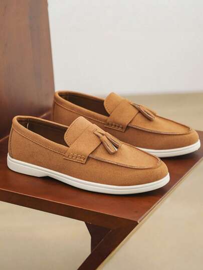 Men's Slip-On Loafers - Breathable Summer Casual Shoes, Lightweight Rubber Sole, Versatile Outdoor Hiking Shoes, Minimalist Comfortable Lining, Convenient To Wear, Urban Style