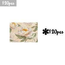 1 套/1 件/4 件/6 件牡丹图案，可机洗涤纶餐垫，耐热、防污、防水、易清洁餐垫，餐桌节日派对装饰，适合家庭、酒店、餐厅等