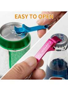 [定制]10/30件可定制金属开瓶器钥匙扣，优雅便携，非常适合野餐，酒吧和生日派对的个性化礼物，厨房和餐厅配件，无需电源，派对，生日装饰，装饰时尚， - 彩色 - 查看 4