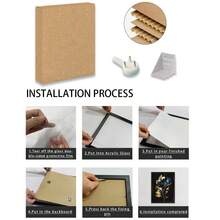 1 pieza, Foto personalizada, Marco de madera con plexiglás pulido, Estilo moderno, Flores azules y doradas en floración, Póster de arte en lienzo con impresión personalizada, Perfecto para familias, parejas, recuerdos de mascotas y un regalo perfecto para aniversarios