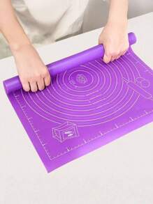 1pc Kneading Mat - Non-Stick, Easy To Clean - Available In Blue/Purple/White/Pink, Easy To Clean, Suitable For Biscuits, Dough, Cake Baking, Essential Baking Tools For Chinese Pastries, Great For Christmas, Easter, Thanksgiving, Kneading Mat, Easy To Clean And Store, Heat Resistant, Available In Blue/Purple/White/Pink, With Cake Size Ring, Suitable For Making Cakes, Dough, Biscuits, Baking, Essential Tools For Home Baking