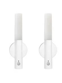 1 件运动传感器夜灯、磁性壁灯、USB 可充电 LED 灯条、无线楼梯、室内木质壁灯、衣柜、走廊、楼梯灯 - 暖白光 - 查看 13