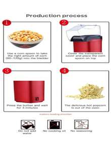 Electric Hot Air Oil-Free Popcorn Machine