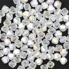 90pcs Austrian Crystal Element Bicone Beads 4mm Multicolor Faceted Glass Spacer Beads For Jewelry Making DIY Accessories Handmade Craft Beads Accessories - DIY - View 20