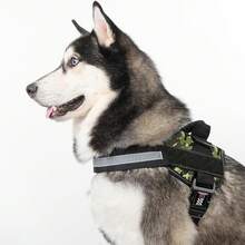 Dogline Dog Harness, Reflective No-Pull Adjustable Vest With Handle Walking, Training, Service Breathable No - Choke Harness Small, Medium Or Large Dogs Room Patches Girth 15 To 18 In RedChristmas BXJX - 綠色迷彩 - 查看 4