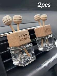 2个装汽车出风口香水瓶空瓶小巧可爱实用出风口装饰夹
